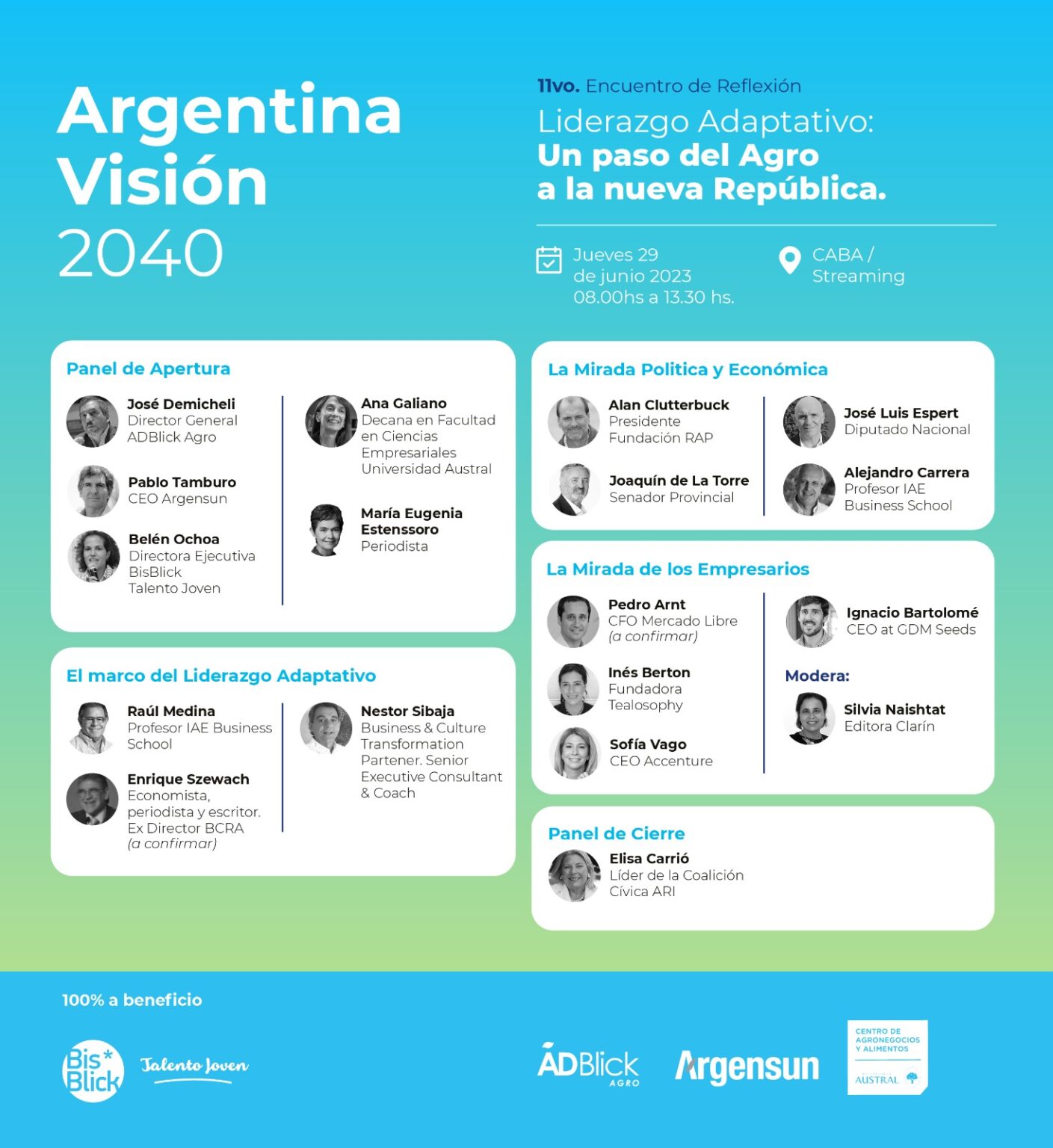 Argentina Visi&oacute;n 2040, los l&iacute;deres del sector agro-industrial se re&uacute;nen sin eludir la agenda electoral